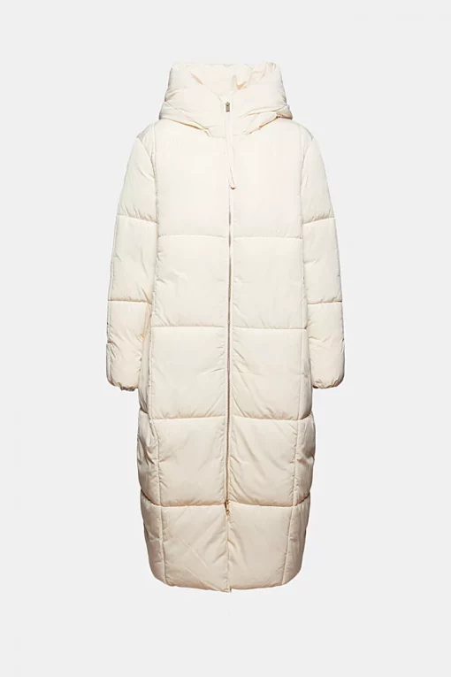 Esprit Long Quilted Coat Ice