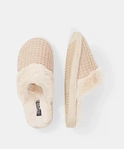 Esprit Knit Slippers Beige