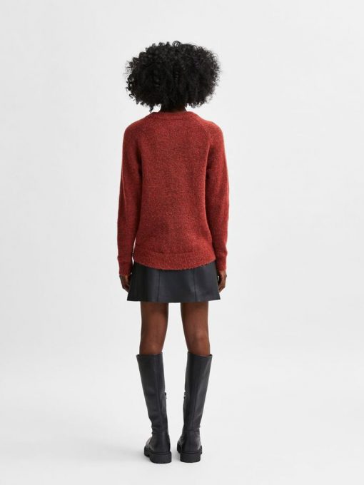 Selected Femme Lulu O-neck Chili Oil