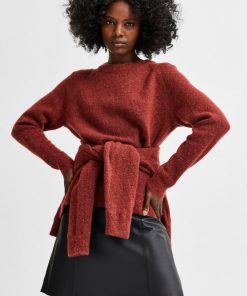 Selected Femme Lulu O-neck Chili Oil