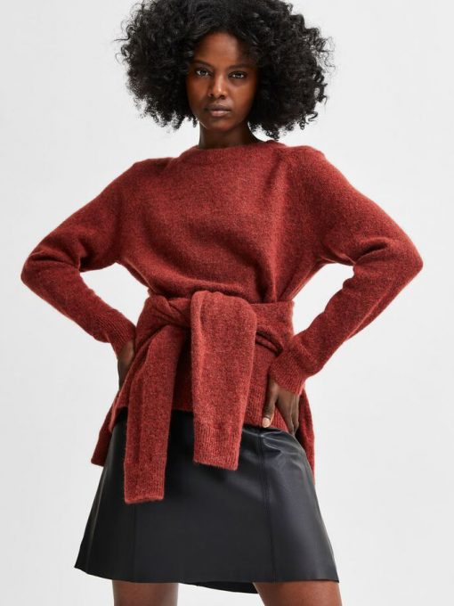 Selected Femme Lulu O-neck Chili Oil