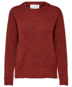Selected Femme Lulu O-neck Chili Oil