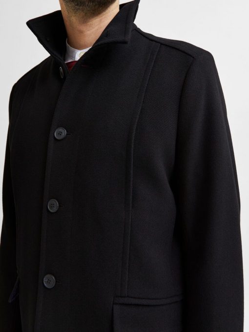 Selected Homme Morrison Wool Coat Black