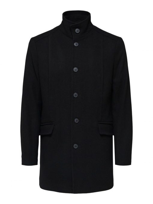 Selected Homme Morrison Wool Coat Black