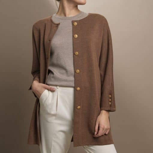 Stenströms Billie Merino Cardigan Brown