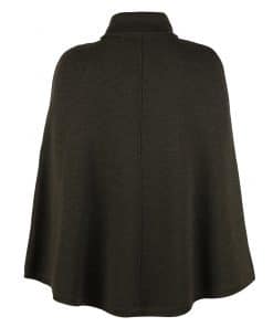 Stenströms Berta Merino Knit Poncho Green
