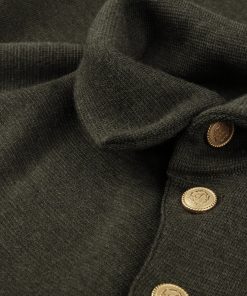 Stenströms Berta Merino Knit Poncho Green