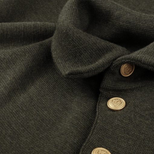 Stenströms Berta Merino Knit Poncho Green