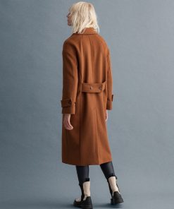 Gant Woman Wool Coat Roasted Walnut