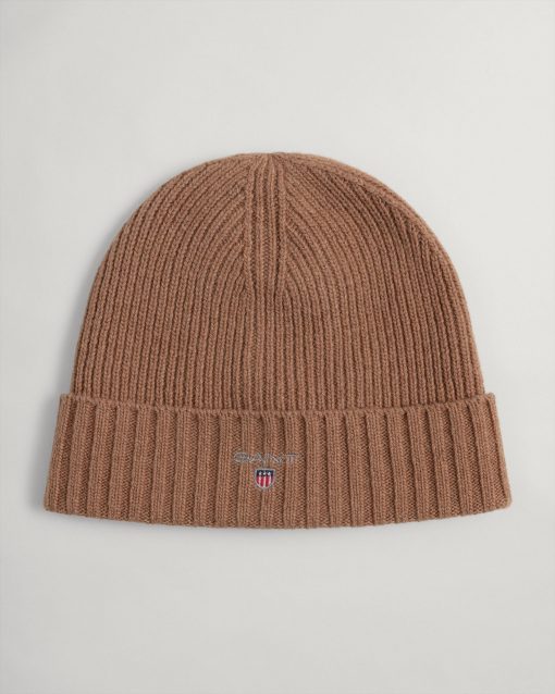 Gant Woman Wool Beanie Warm Khaki