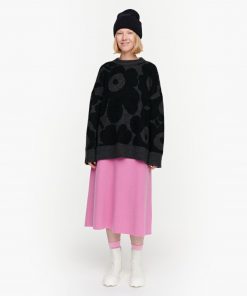 Marimekko Polkujen Unikko Knit Black