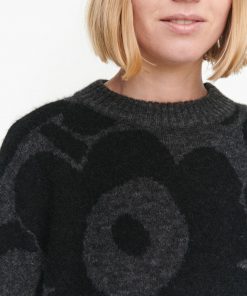 Marimekko Polkujen Unikko Knit Black