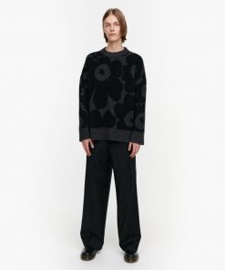 Marimekko Polkujen Unikko Knit Black