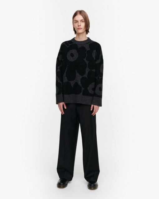 Marimekko Polkujen Unikko Knit Black
