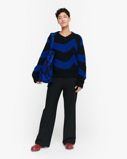 Marimekko Puronvarsi Laine Knit Blue