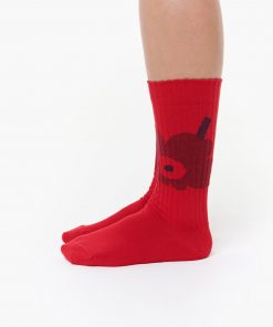 Marimekko Kuusi Unikko Placement Socks Red