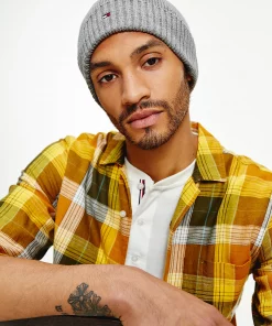 Tommy Hilfiger Pima Cotton/Cashmere Beanie Mid Grey Heather