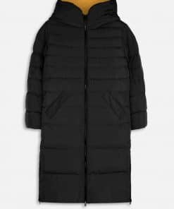 Rino & Pelle Keila Reversible Long Padded Coat Black