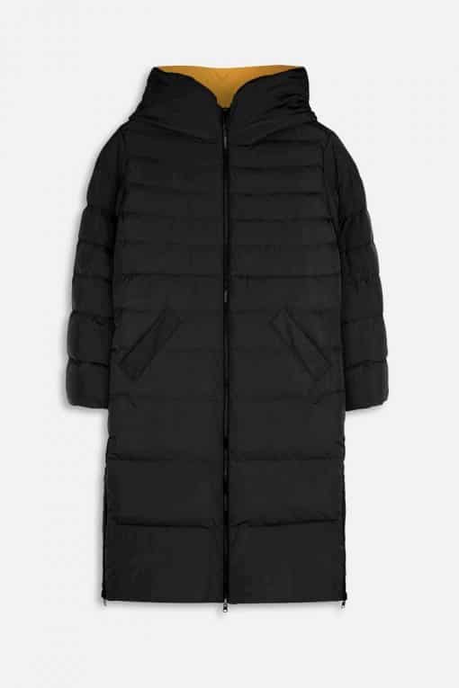 Rino & Pelle Keila Reversible Long Padded Coat Black
