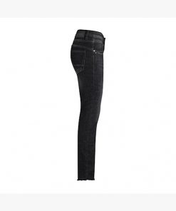 Red Button Sissy Black Denim & Embroidery