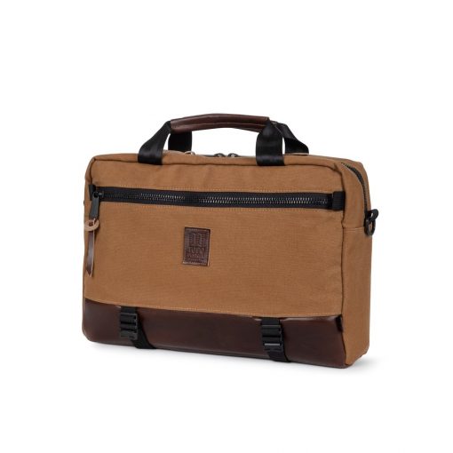 Topo Designs Commuter Briefcase Heritage Canvas Dark Khaki