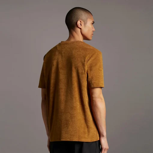 Lyle & Scott Boucle T-shirt Cider Brown