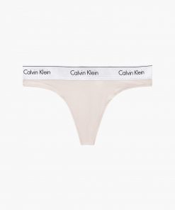 Calvin Klein Modern Cotton Thong Buff Beige