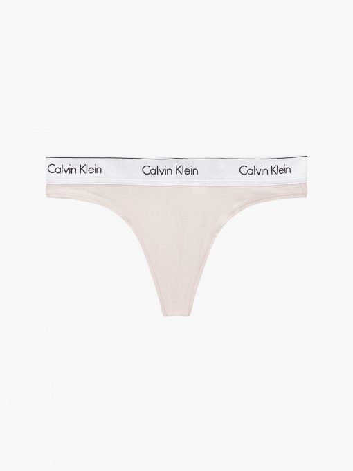 Calvin Klein Modern Cotton Thong Buff Beige