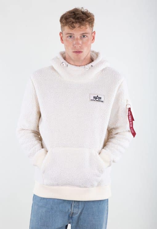 Alpha Industries Teddy Hoody White