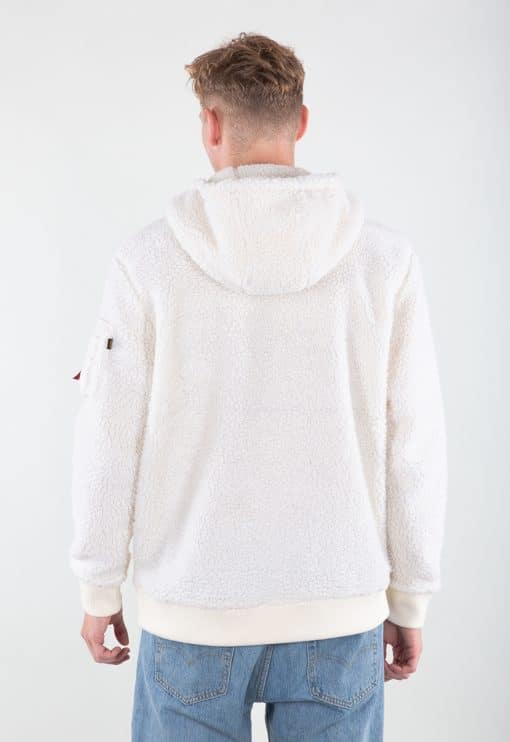 Alpha Industries Teddy Hoody White