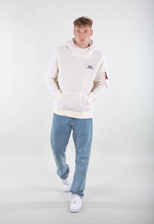 Alpha Industries Teddy Hoody White