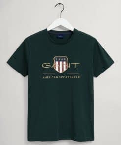 Gant Archive Shield T-shirt Tartan Green