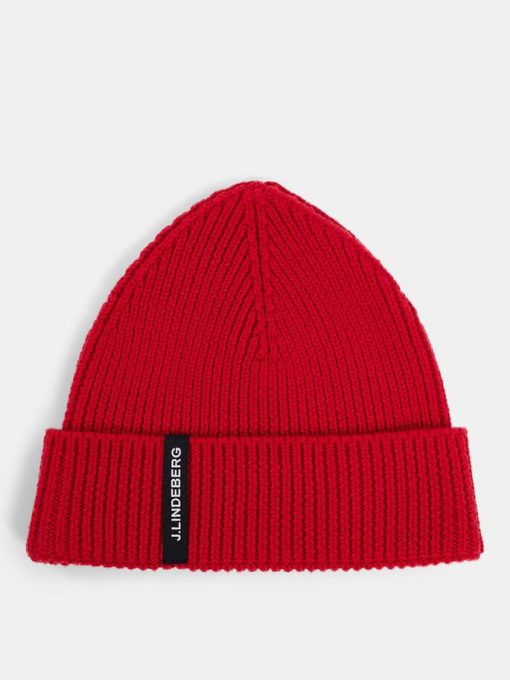 J.Lindeberg Juan Merino Beanie Red Bell