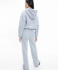 Calvin Klein Micro Flock Zip Through Marble Grey