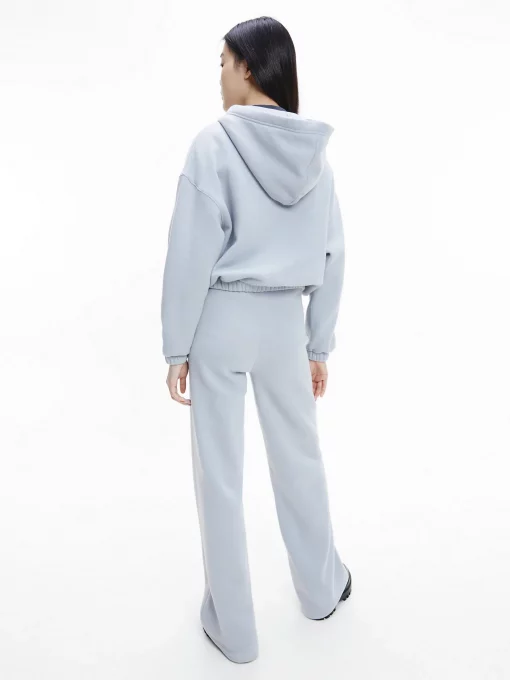 Calvin Klein Micro Flock Zip Through Marble Grey