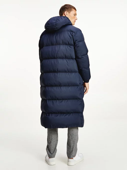 Tommy Hilfiger High Loft Maxi Parka Coat Desert Sky