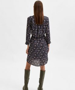 Selected Femme damina 7/8 Dress Dark Sapphire