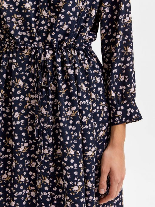 Selected Femme damina 7/8 Dress Dark Sapphire