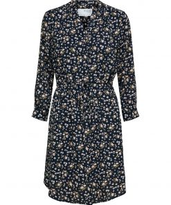 Selected Femme damina 7/8 Dress Dark Sapphire