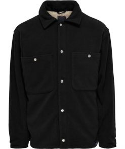 Only & Sons Fleece Jacket Black