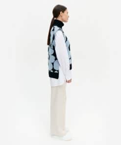 Marimekko Tausta Unikko Knitted Vest Blue
