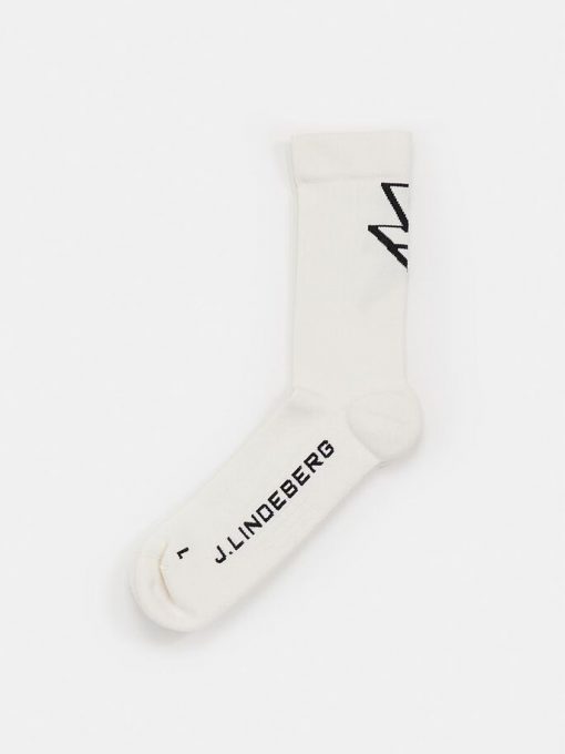 J.Lindeberg JL Strike Sock Whisper White