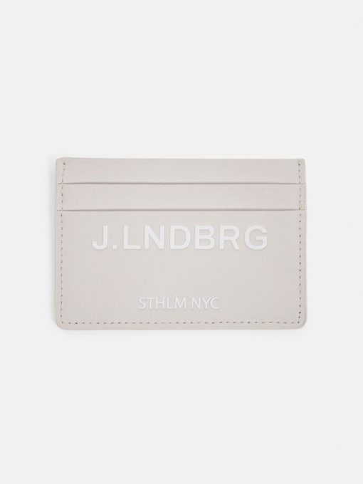 J.Lindeberg Logo Card Holder Whisper White