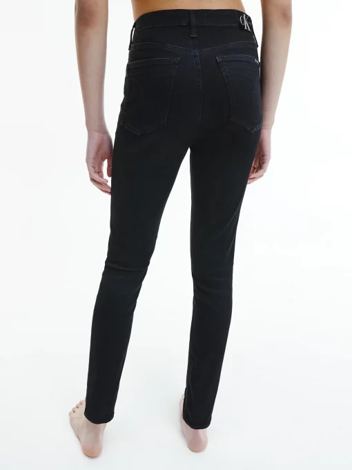 Calvin Klein High Rise Super Skinny Ankle Jeans Black