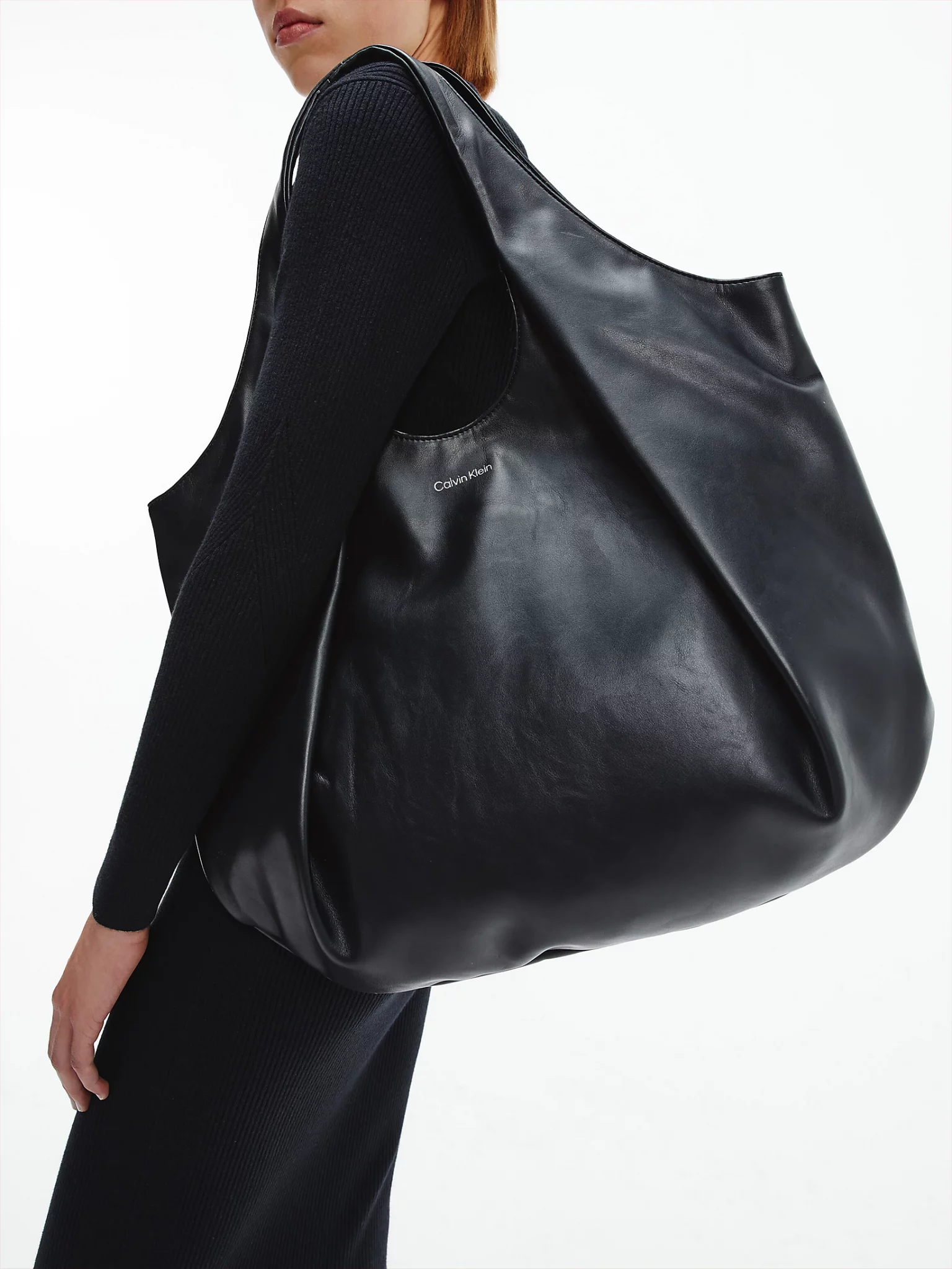 Buy Calvin Klein Oversized Hobo Bag Black Scandinavian Fashion Store