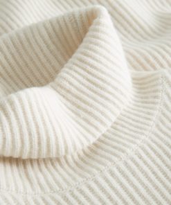 Les Deux Eddie Wool Rib Rollneck Knit Ivory