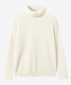 Les Deux Eddie Wool Rib Rollneck Knit Ivory