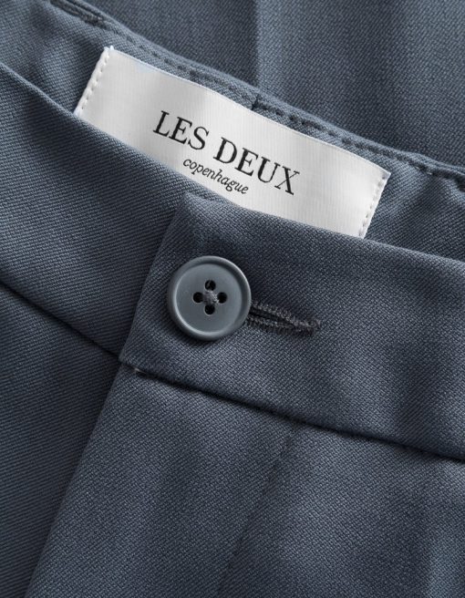 Les Deux Como Light Reg Suit Pants Turbulence Blue