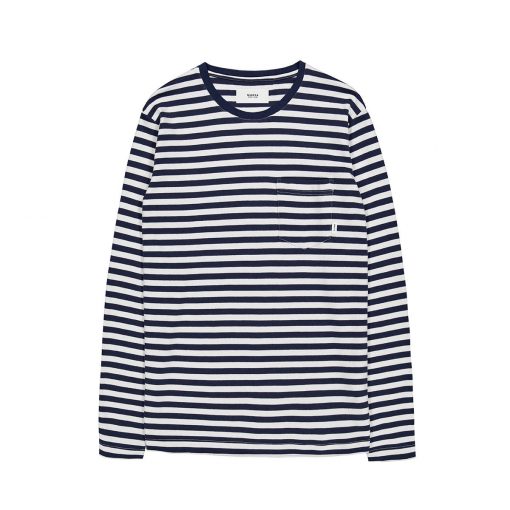 Makia Verkstad Longsleeve Men Navy/White