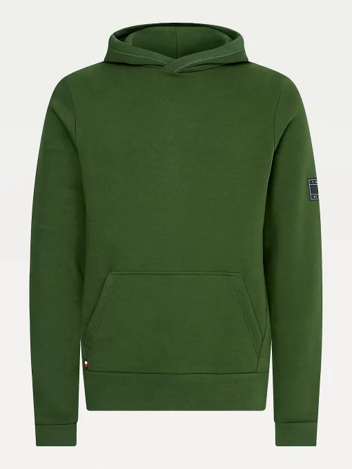 Tommy Hilfiger Peached Fleece Hoody National Forest